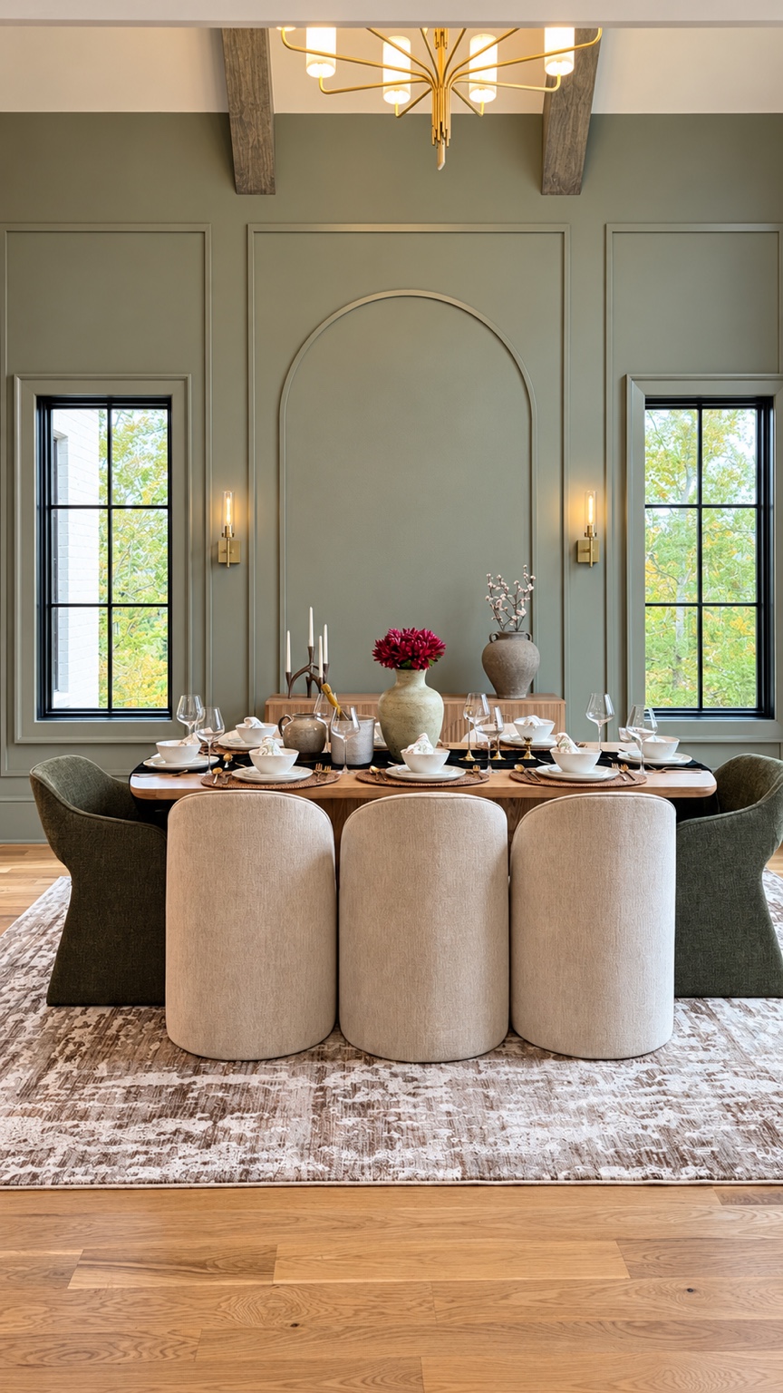 Dining room prepared for Masters Week guests