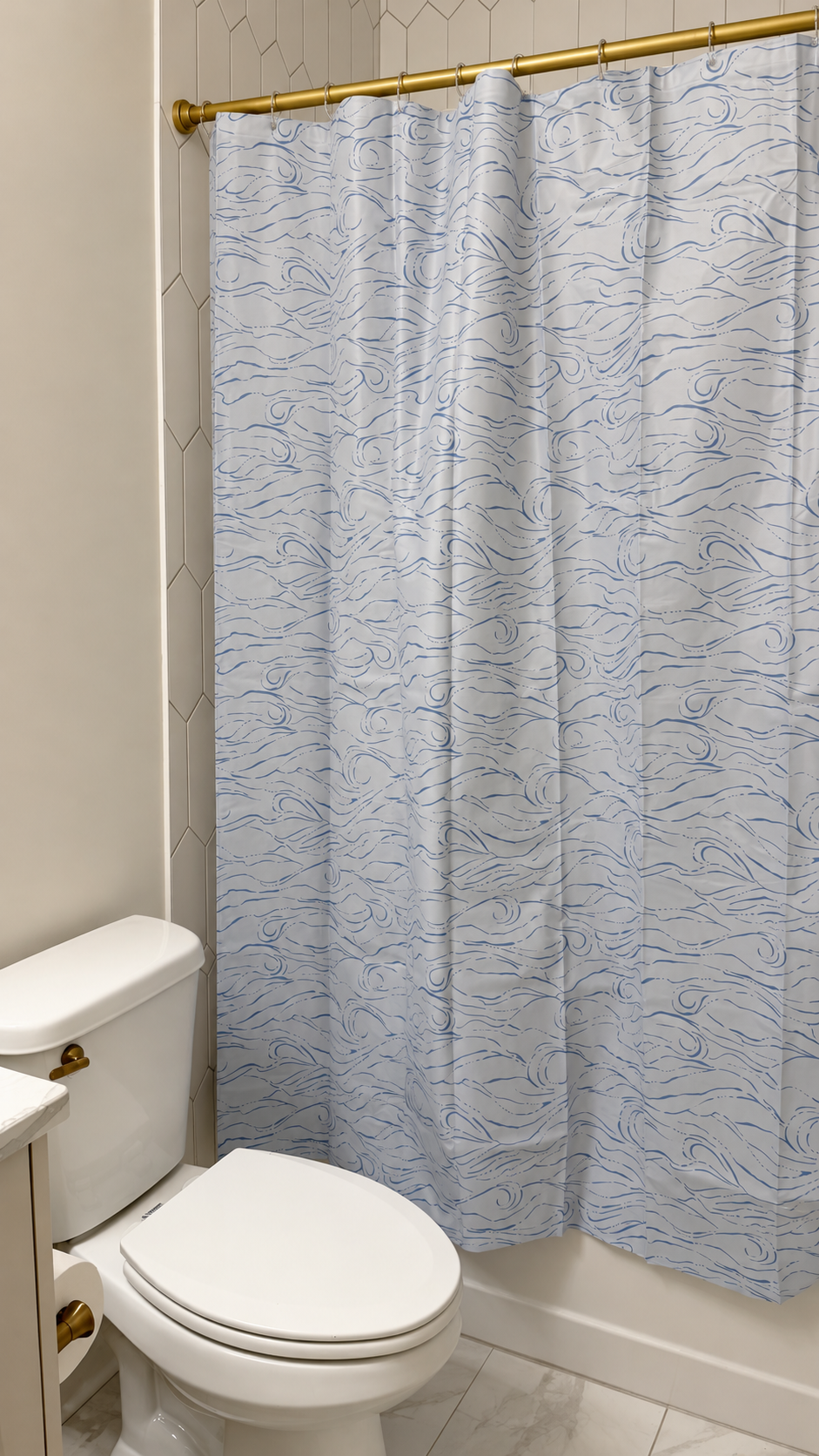 The Georgia Peach en suite tub and shower